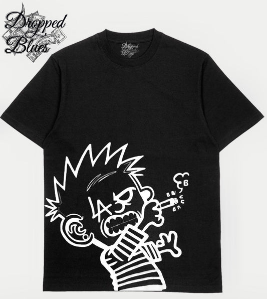 DroppedBlues Black Smoking T-Shirt