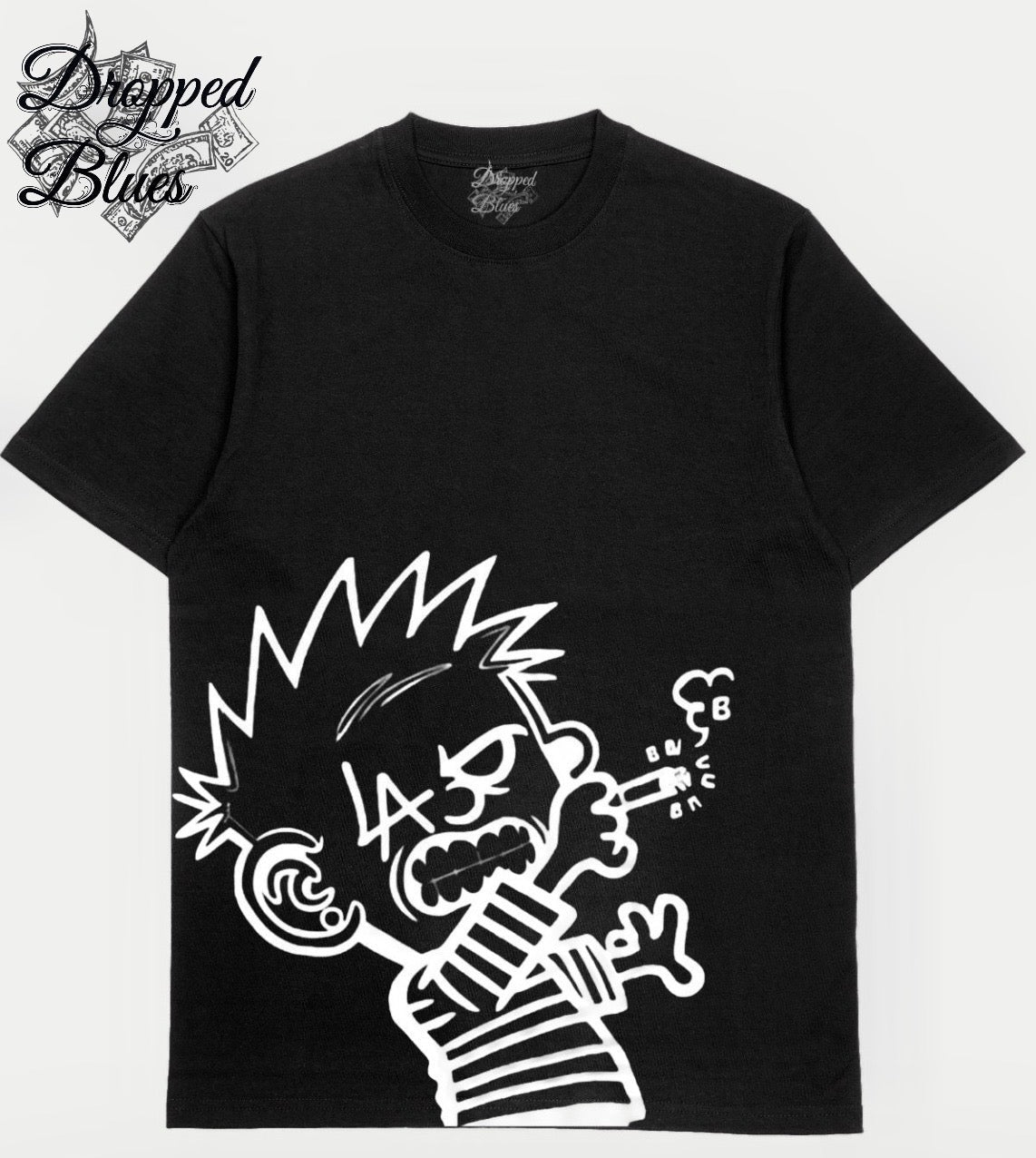 DroppedBlues Black Smoking T-Shirt