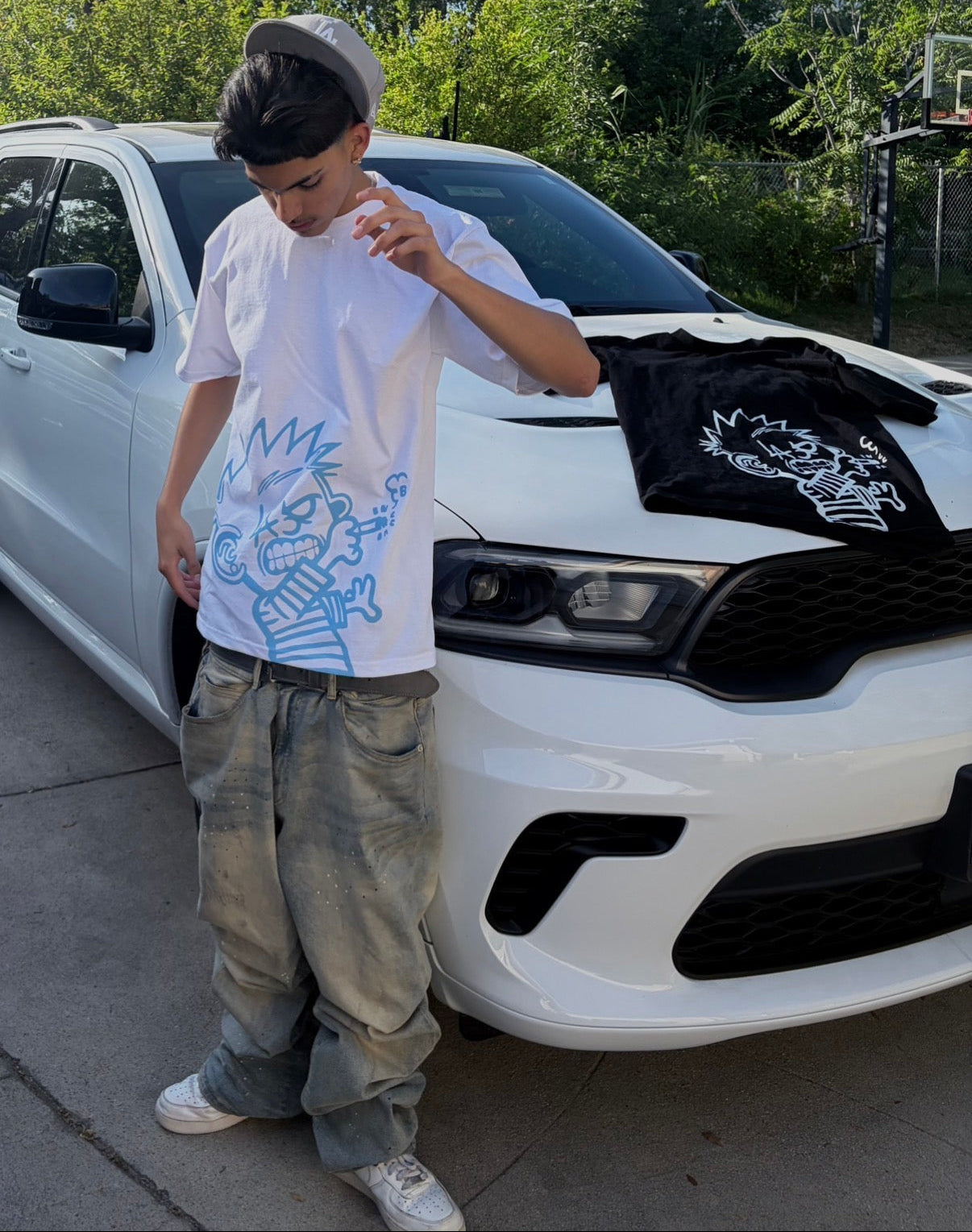DroppedBlues White Smoking T-Shirt