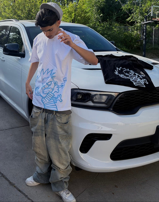 DroppedBlues White Smoking T-Shirt