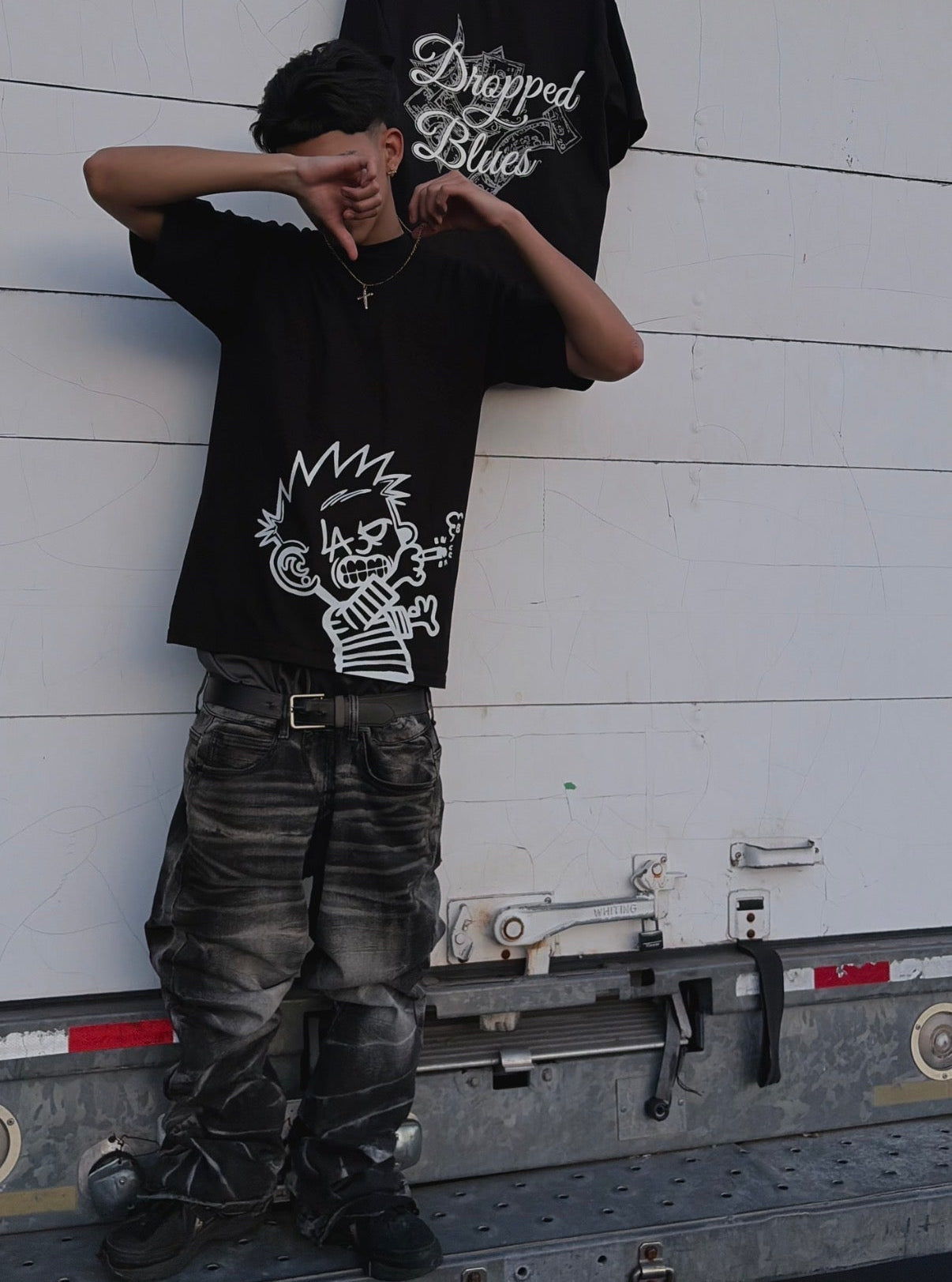 DroppedBlues Black Smoking T-Shirt