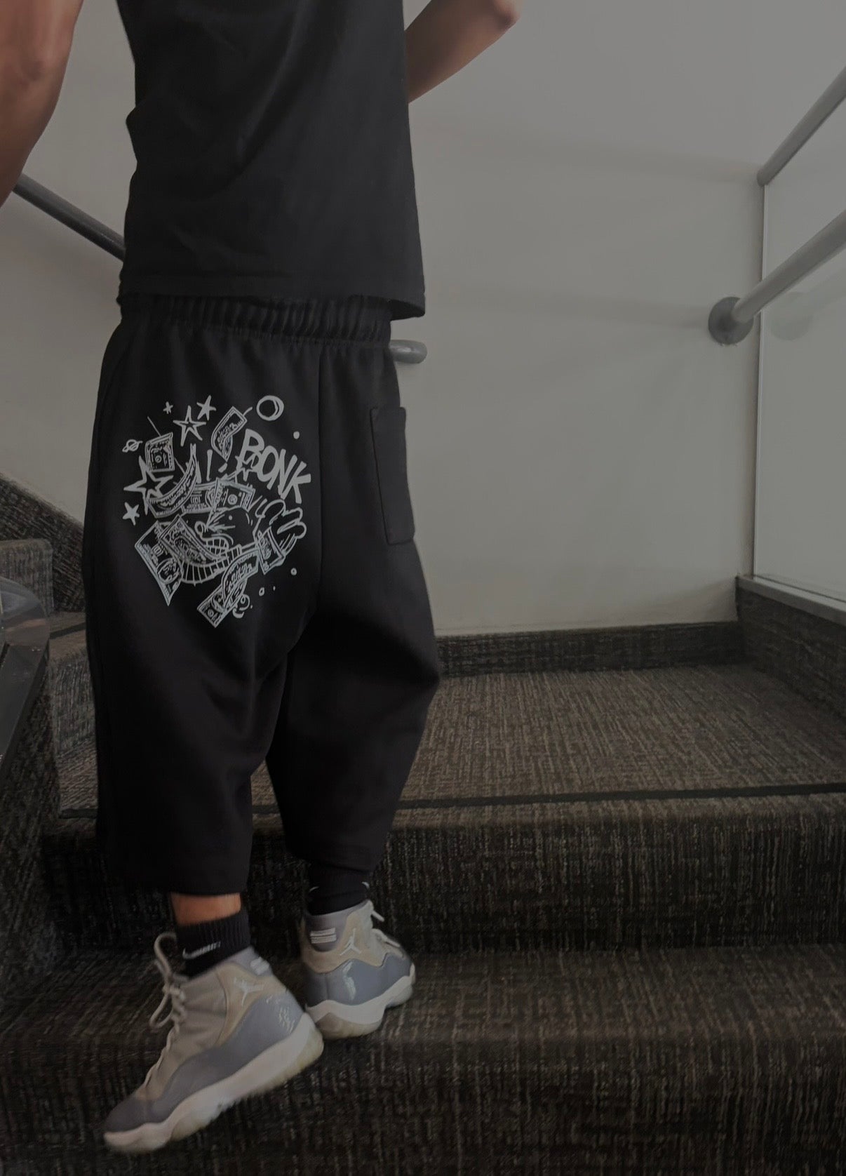 DroppedBlues Oversized Cotton Shorts