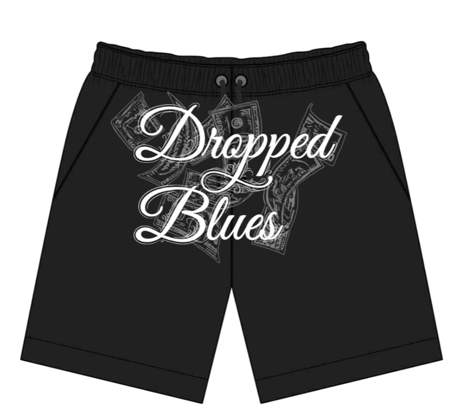 DroppedBlues Oversized Cotton Shorts